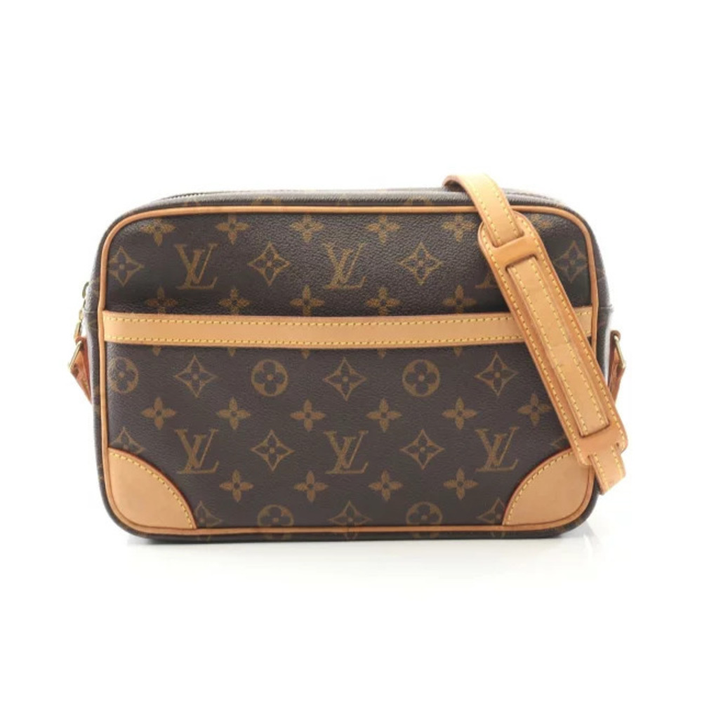 Louis Vuitton Trocadero Shoulder Bag Canvas Leather Monogram Brown